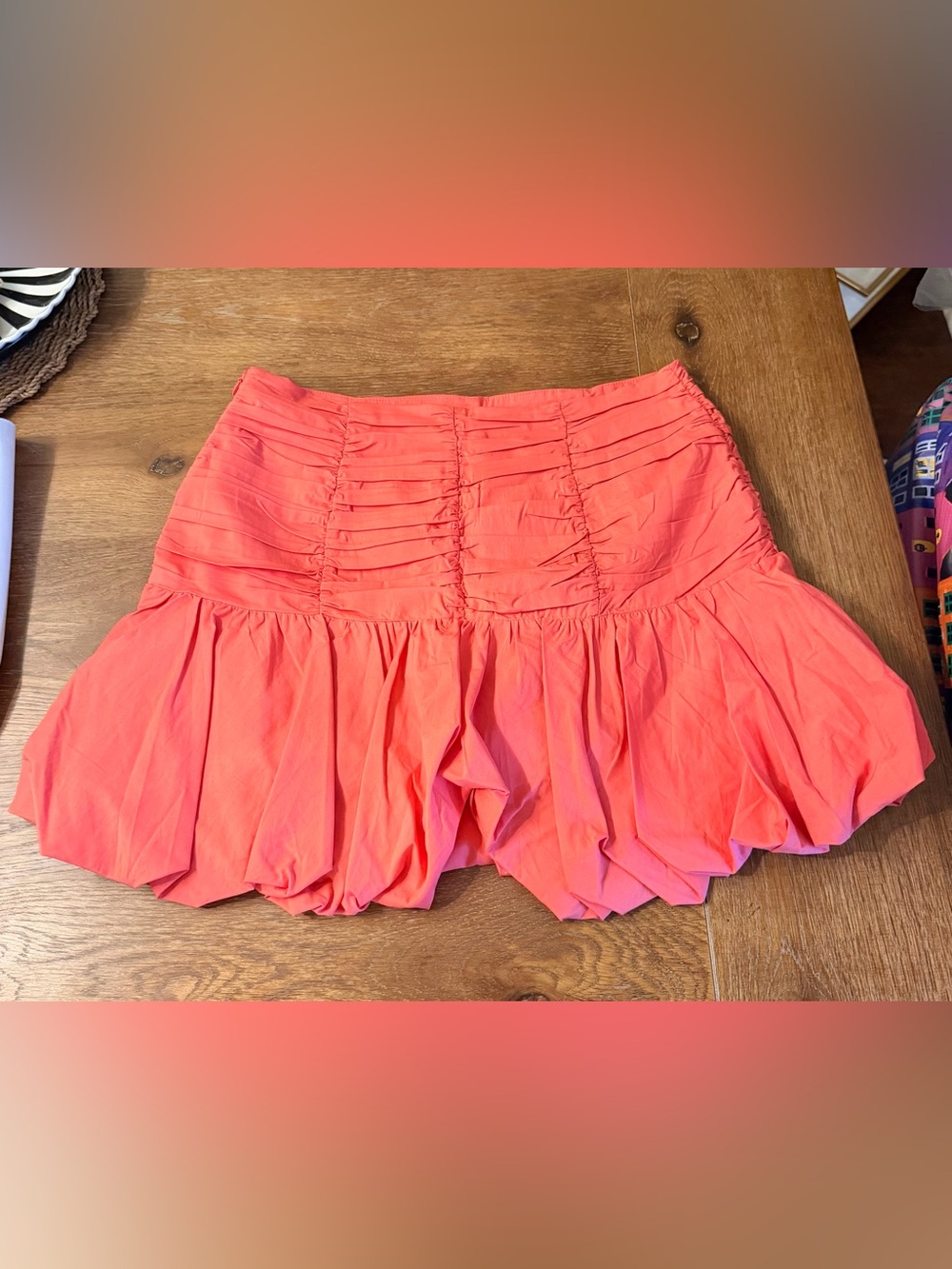 Express Coral Ruffle Top & Mini Skirt - Picture 8 of 12